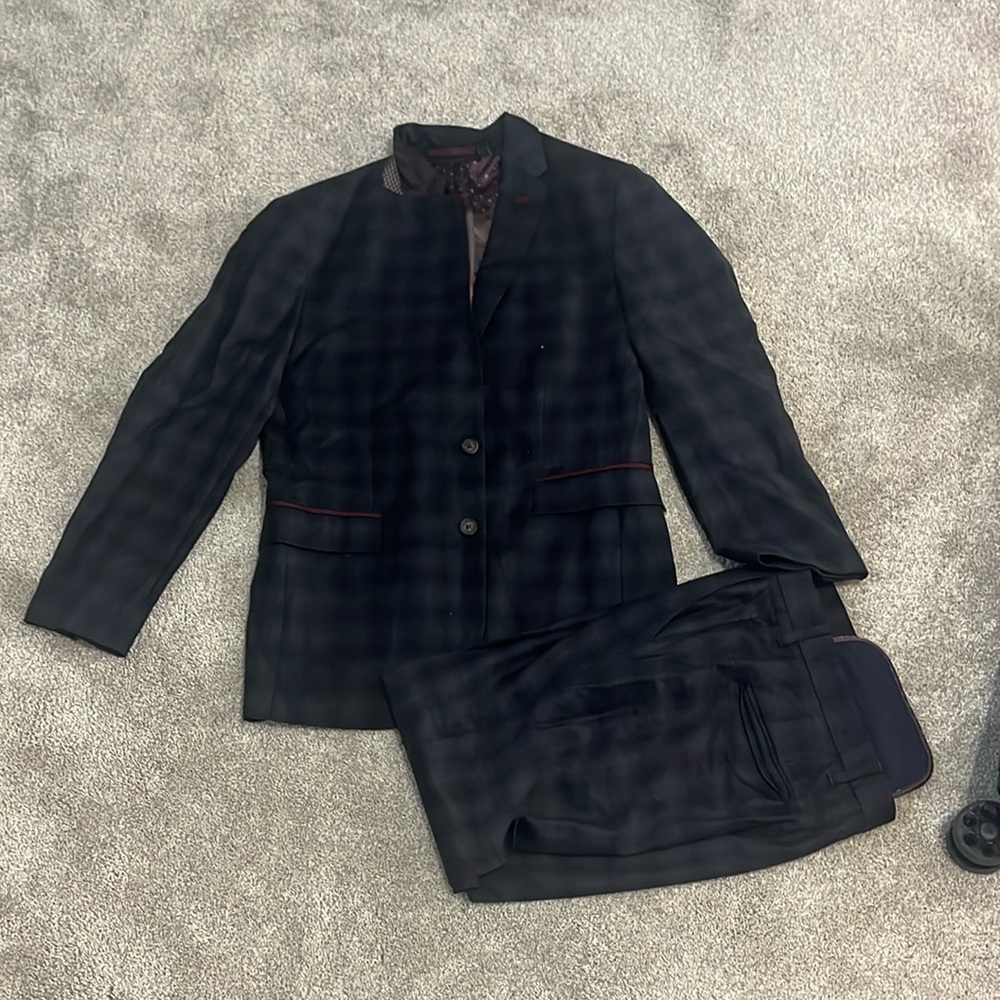 Ted Baker Black/ Navy Full Suit